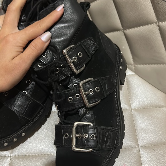 Leather and suede bad a boots size 38 - Picture 2 of 3